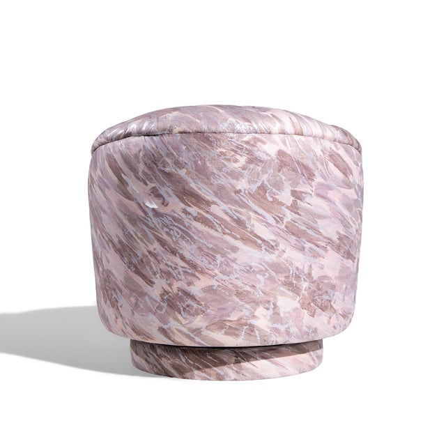 Milo Baughman for Thayer Coggin Mid Century Swivel Tilt Lounge Chairs - Pair For Sale - Image 9 of 13