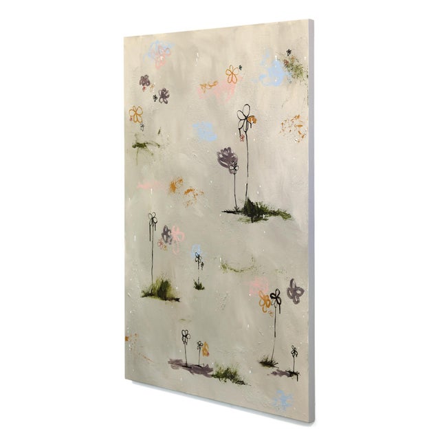 Contemporary In the Presence of Fragrant Bliss - Large Original Graffiti-Inspired Abstract Floral Mixed Media Painting on Canvas by Amber Goldhammer For Sale - Image 3 of 9