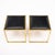 Modern Modernist, French Vintage Stools, Brass and Leather For Sale - Image 3 of 9