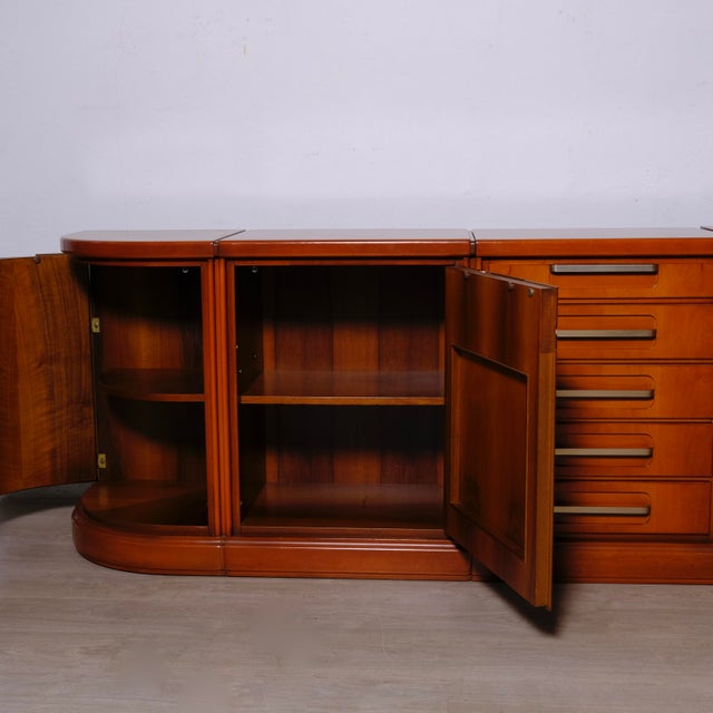 Italian Modular Sideboard in Wood, 1980s For Sale - Image 10 of 18