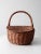 Wood Vintage Wicker Split-Lid Picnic Basket For Sale - Image 7 of 15