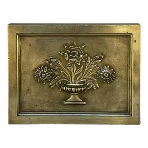 19th Century Cast Bronze Decorative Masonry Plaque