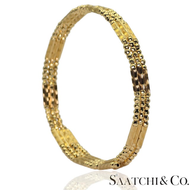 18k (750) Yellow Gold: Bracelet / Bangel / Necklace, Magnetic Chain. For Sale - Image 12 of 14