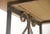 Reclaimed Pine Wood Antique Wrought Iron Side Table For Sale - Image 9 of 10