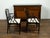 Mid 20th Century Pair of Midcentury Chinese Chippendale Style Black Faux Bamboo Armchairs For Sale - Image 5 of 9