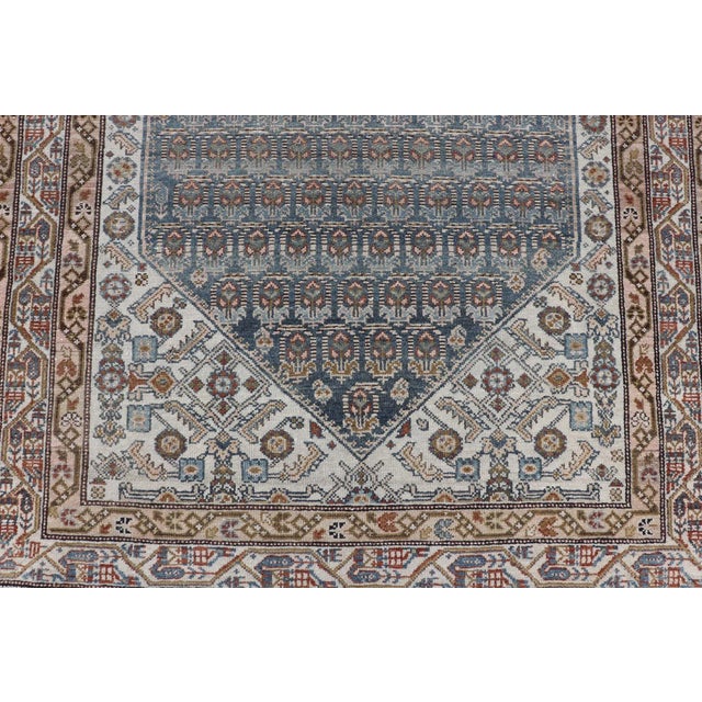 Early 20th Century Antique Persian Malayer Rug With Intricate All-Over Herati Design 4'0 X 5'10 For Sale - Image 5 of 12