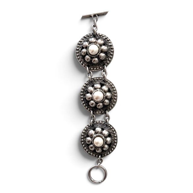 A distinctive unsigned bracelet acquired in Paris from Le Brech & Associés, where it was catalogued as Chanel. For...