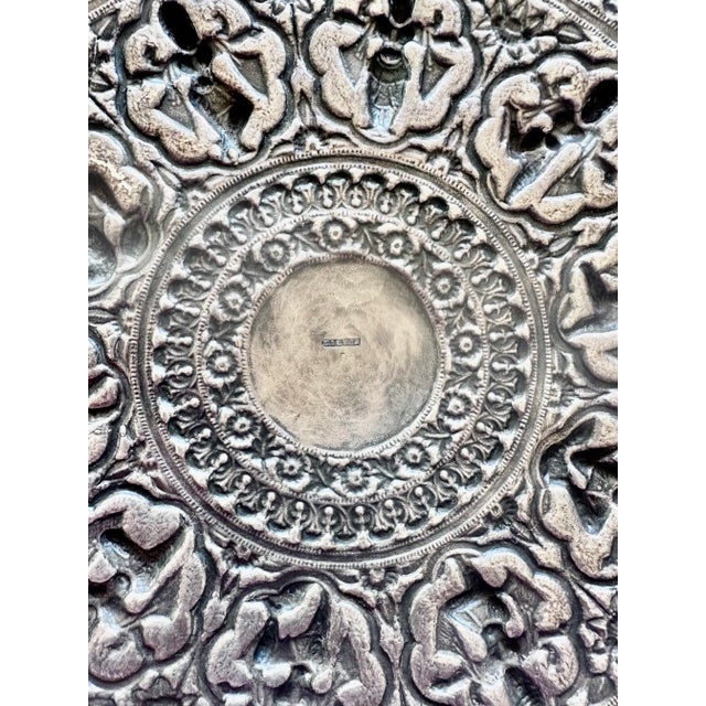 Late 19th Century Silver Salver Tray Probably Madras South India For Sale - Image 10 of 17