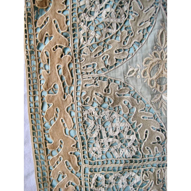 Mid 19th Century French Napoleon III Castel Size Lace Curtains For Sale - Image 12 of 16