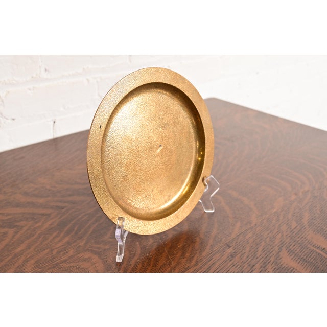 Art Deco Tiffany & Co. Bronze Doré Charger Plate or Tray For Sale - Image 3 of 7