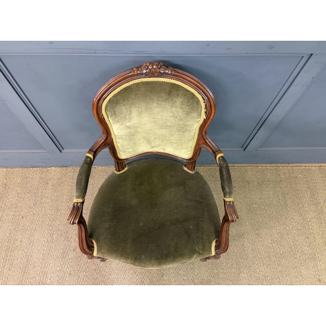 French Carved Mahogany Armchairs, 1910, Set of 2 For Sale - Image 13 of 15