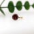2.2ct Red Garnet Solitaire Pendant in Solid 14K Yellow Gold Round 8mm For Sale - Image 4 of 8