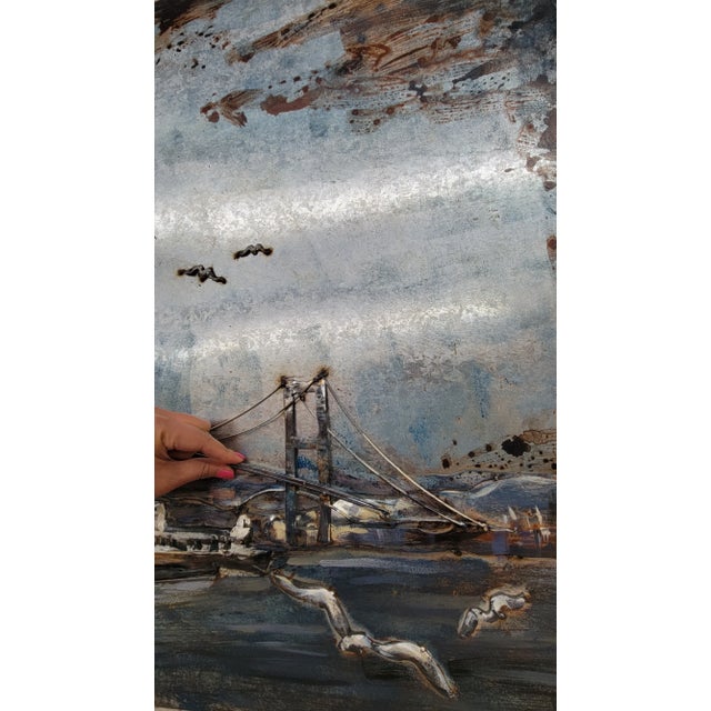 Hagia Sophia Church Mosque Istanbul Turkey Turkish Scene 3D Mixed Media Wall Art Metal Wood Art For Sale In New York - Image 6 of 12
