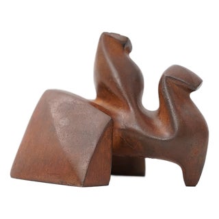 Abstract Cast Iron Zezootier & Reiter Sculpture by Gertraude Zebe, 1997 For Sale
