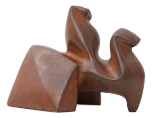 Abstract Cast Iron Zezootier & Reiter Sculpture by Gertraude Zebe, 1997