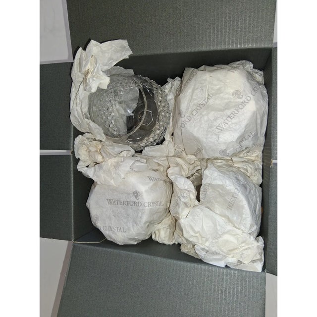 Late 20th Century Waterford Crystal Alana Snifter Brandy Balloon Glasses - Set of 4 New in Box For Sale - Image 5 of 8