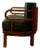 Art Deco Leather Chair in the style of Eugene Schoen, 1920s For Sale