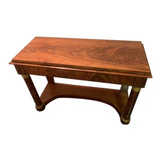 Early 19th Century French Empire Mahogany Console Table For Sale