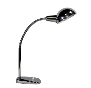 Industrial Chromed Metal Desk Lamp, 1960s