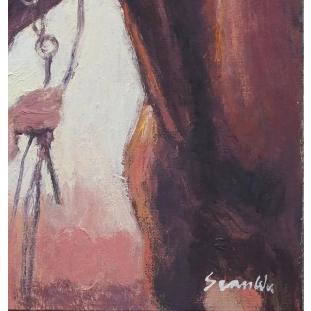 Original Oil Portrait Painting of Cowgirl For Sale - Image 4 of 5