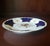 Vintage Cobalt Blue & Gold Porcelain Dinner Plate For Sale - Image 4 of 6