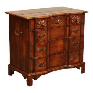 Theodore Alexander Chippendale Style Mahogany Block Front Chest