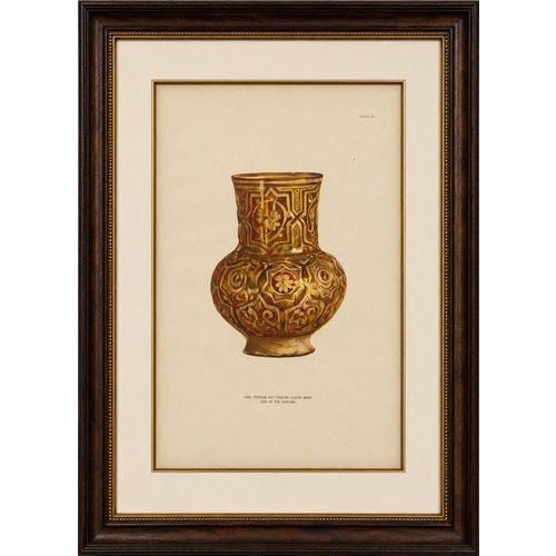Title: Rare Lustreware Vase Chromolithograph, Henry Wallis, Limited, 1899 : A rare original chromolithographic plate...