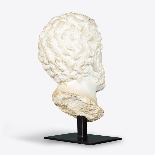 Mid-Century Modern Pancras Bust on Stand from Pure White Lines For Sale - Image 3 of 5