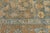 Antique Malayer Wool Rug With All-Over Botanical Motif in Muted Blue & Ochre For Sale - Image 4 of 9