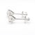 Contemporary Natural 2 Carat Round Diamond 14k White Gold Screw Back Martini Stud Earring For Sale - Image 3 of 10