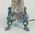 Taupe 1910 Marble-Based Silver & Gold Colored Accents Floor Lamp with Fringe Shade For Sale - Image 8 of 11