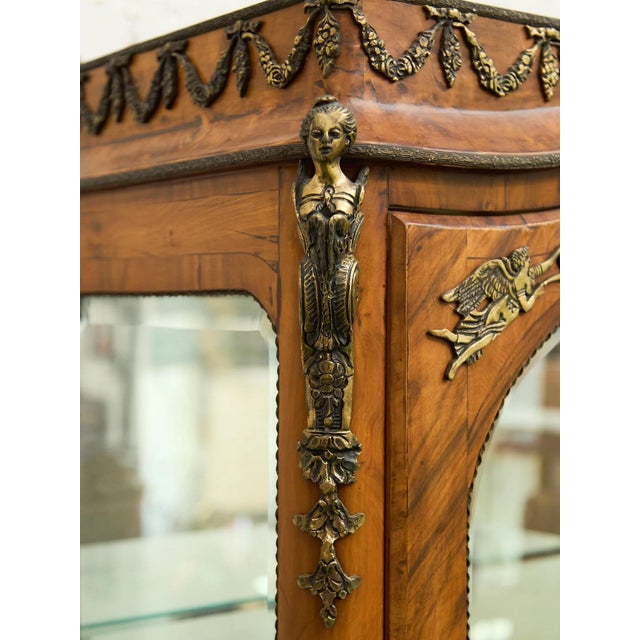 Late 19th Century Georgian Art Deco Glass Display Curio For Sale - Image 11 of 12