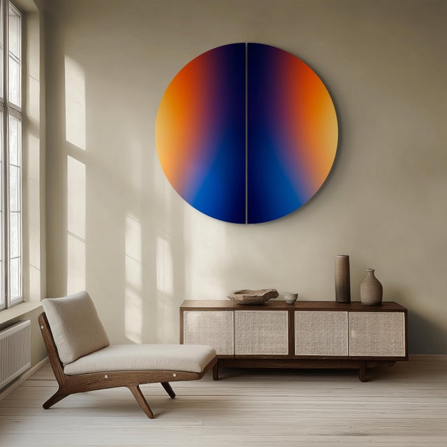 Abstract Contemporary Abstract Archival Pigment Print on Chromajet Metallic Pearl Face-Mounted 3mm Matte Plexiglas "Linger # 202602" by Paul Snell For Sale - Image 3 of 6