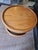 Modern Vintage Post Modern Solid Oak Round End Table For Sale - Image 3 of 10