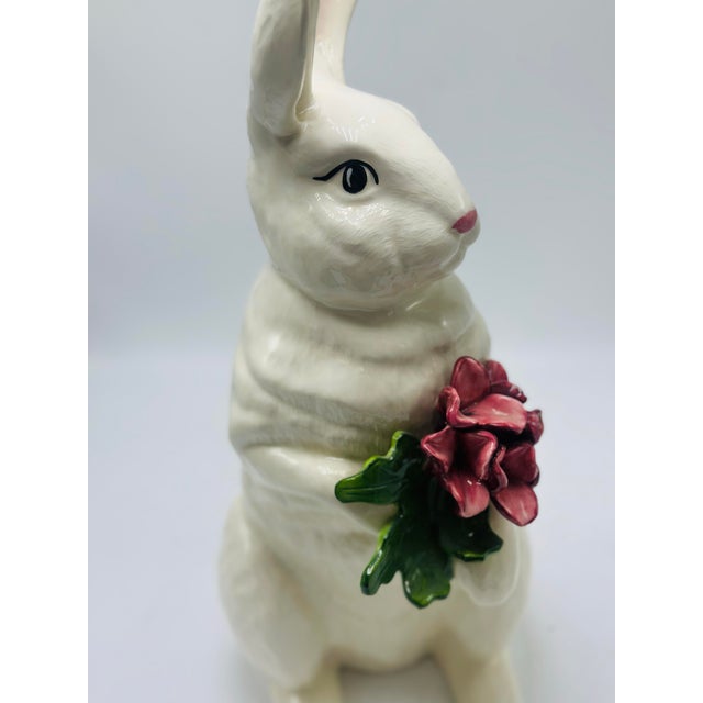 Ceramic Large Vintage Ceramic Rabbit For Sale - Image 7 of 8