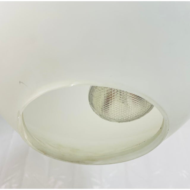 Metal Uovo Pendant Light by Ben Swildens for Fontana Arte (2 Available), Italy, 1972 For Sale - Image 7 of 15