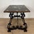 1930s Spanish Baroque Style Side Table with Floral Marquetry Top and Ebonized Base, 1930 For Sale - Image 5 of 15
