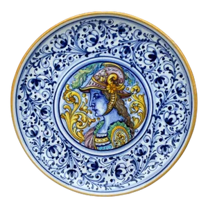 Large Neo-Renaissance Italian Faience Platter Circa 1930