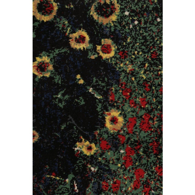 Klimt-Inspired Vintage Art Rug “Farm Garden With Sunflowers” - Rug & Kilim For Sale In New York - Image 6 of 8
