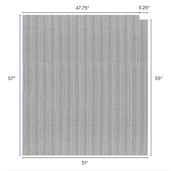 Ralph Lauren Ralph Lauren Fawkes Woolen Stripe Fabric Remnant 51" X 55" For Sale - Image 4 of 5