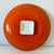 1960s Mid-Century Modern Catherineholm Rune Fence Post Sticks Casserole Dutch Oven W Lid Orange & White For Sale - Image 12 of 13