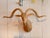 Abstract Carved Wood Antelope Head Wall Mount For Sale - Image 3 of 7