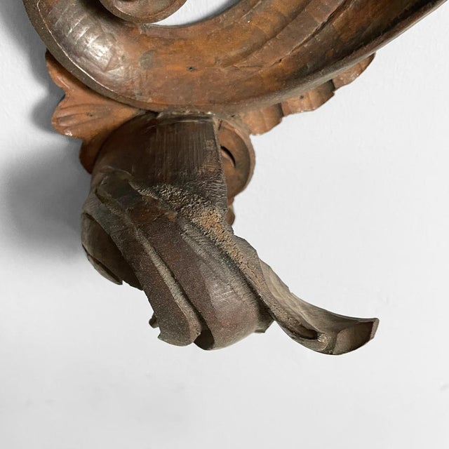 Italian Wall Shelf in Crafted Wood, 1930s For Sale - Image 17 of 18