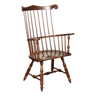 Duckloe & Bros. Independence Hall Reproduction High-Back Windsor Armchair For Sale