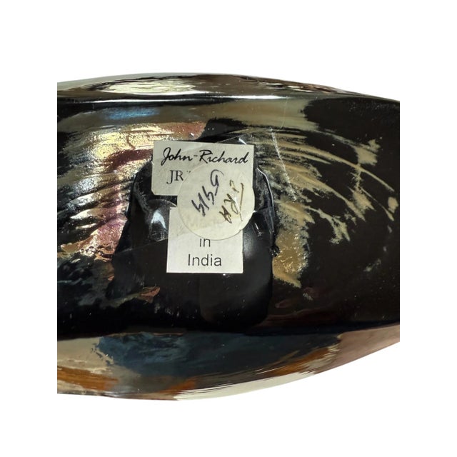 Ceramic 21st Century John-Richard Metallic Porcelain Vase For Sale - Image 7 of 7