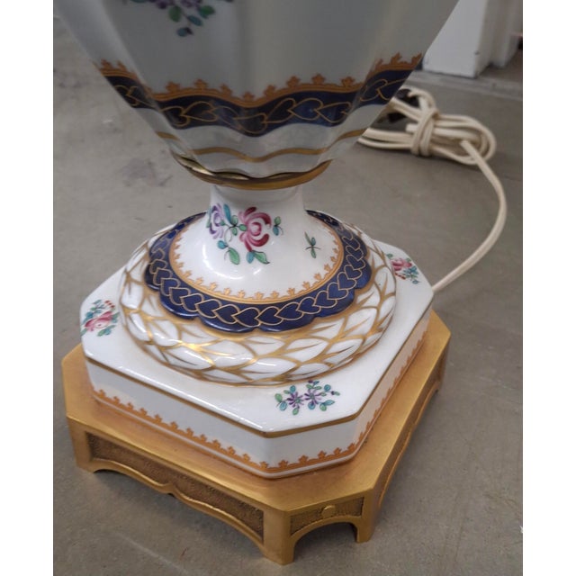 1970s Procelaine De Paris Bicentennial Painted Lamps - a Pair For Sale In Washington DC - Image 6 of 16