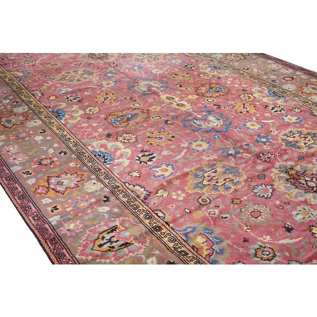 Vintage European Wave Rug 8'11'' x 15'6'' For Sale - Image 9 of 11