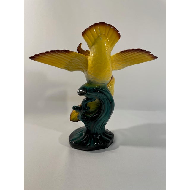 Ceramic 1950s Yellow Ceramic Cockatoo Figurine For Sale - Image 7 of 15