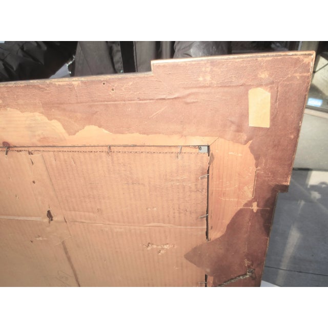 Vintage 1910 Mirror Edwardian With Corner Block For Sale - Image 10 of 12