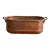 Long Rustic Copper Planter Cachepot With Handles For Sale